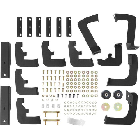 Westin/HDX 17-18 Ford F-250/350 Crew Cab (6.75ft Bed) Stainless Drop Nerf Step Bars - Textured Black - 56-5340252
