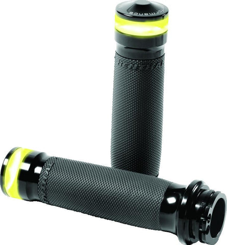 Performance Machine Contour Led Handle Grip Set - Black Ano - 0063-2101M-B