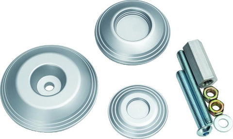 Kuryakyn Lodestar Rear Axle Sliders-BMW-Silver - 3808