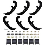 Westin 19-21 Chevrolet Silverado Crew Cab PRO TRAXX 6 Oval Nerf Step Bars - Black - 21-64135