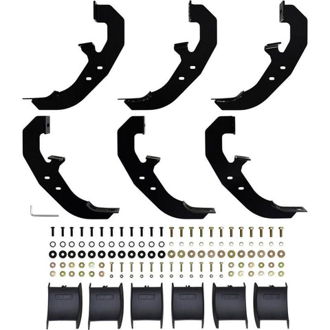 Westin 19-21 Chevrolet Silverado Crew Cab PRO TRAXX 6 Oval Nerf Step Bars - Black - 21-64135