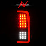 ANZO 2007-2013 Chevrolet Silverado1500/ 2500/ 3500 LED Tail Lights w/ Light Bar Black Housing Smoke - 311381