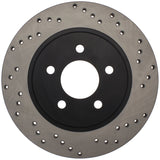 StopTech 05-10 Ford Mustang V6/4.0L / GT V8/4.6L Cross Drilled Right Rear Rotor - 128.61087R