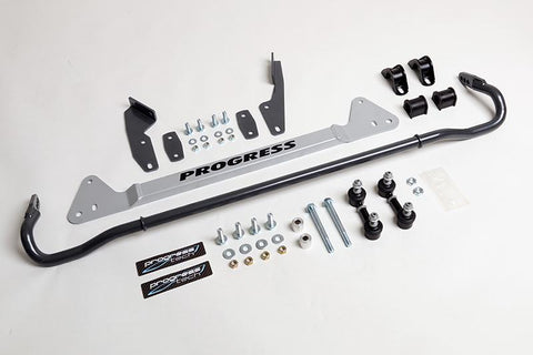 Progress Tech 88-91 Honda Civic HB / 88-91 Honda CRX Tubular Rear Sway Bar (25mm - Adjustable) - 62.1047