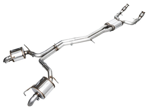 AWE Tuning Audi 2019-2023 C8 A6/A7 3.0T Touring Edition Cat-Back Exhaust- Turn Downs - 3015-31003