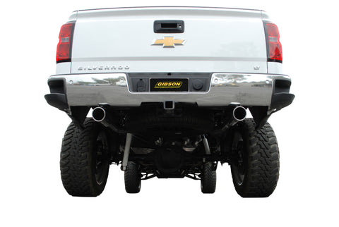 Gibson 14-18 Chevrolet Silverado 1500 LTZ 6.2L 3.5in/2.25in Cat-Back Dual Split Exhaust - Stainless - 65673