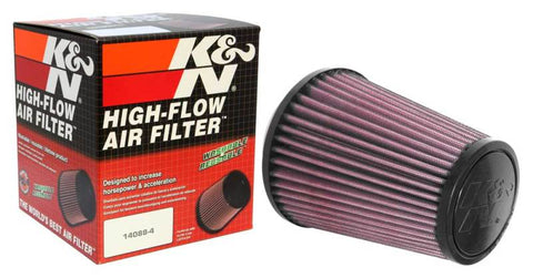 K&N Universal Tapered Filter 3.125in Flange ID x 5in Base OD x 3.5in Top OD x 6in Height - RU-3250
