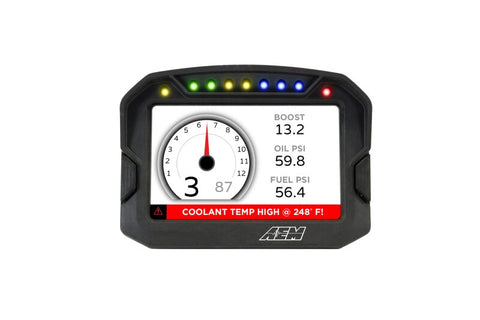 AEM CD-5G Carbon Digital Dash Display w/ Interal 10Hz GPS & Antenna - 30-5602