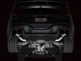 AWE 2024 Ford Mustang Dark Horse S650 RWD Track Edition Cat-Back Exhaust w/ Quad Diamond Black Tips - 3020-43375