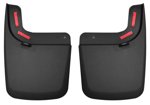 Husky Liners 17 Ford F-250 Super Duty / F-350 Super Duty Rear Mud Guards (w/ Flares) Black - 59471