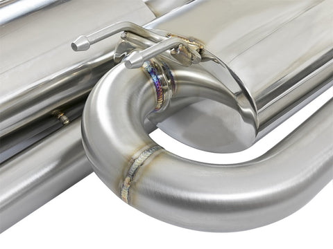 aFe Takeda 3in 304 SS Cat-Back Exhaust System w/ Blue Tips 2017+ Honda Civic Si 4Dr I4 1.5L (t) - 49-36621-L