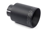 Dinan Double-Walled 4in Clamp-On Exhaust Tip - Black - 4in Outlet / 2.75in Inlet - D663-0556-BOX