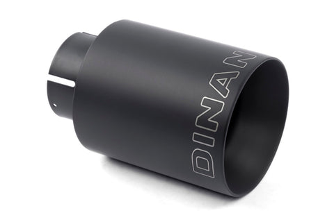 Dinan Double-Walled 4in Clamp-On Exhaust Tip - Black - 4in Outlet / 2.75in Inlet - D663-0556-BOX