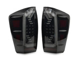Raxiom 16-23 Toyota Tacoma LED Tail Lights- Black Housing- Clear Lens - TT15696