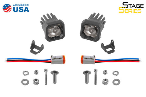 Diode Dynamics Stage Series C1 LED Pod Pro - White Flood Standard ABL (Pair) - DD6460P