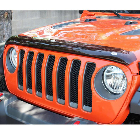 Westin 2018 Jeep Wrangler JL Platinum Bug Shield - Smoke - 72-90152