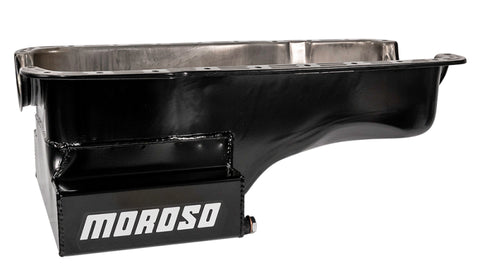 Moroso Ford 351W (w/Front Sump) Kicked Out Wet Sump 7qt 8in Steel Oil Pan - 20507