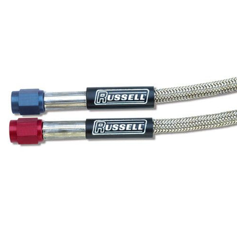 Russell Performance -4 AN 1-foot Pre-Made Nitrous and Fuel Line - 658230