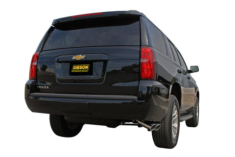 Gibson 15-19 Chevrolet Tahoe LS 5.3L 2.25in Cat-Back Dual Sport Exhaust - Stainless - 65670