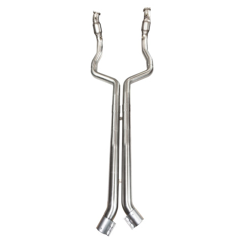 Kooks 2016+ Cadillac ATS-V 3in Green Catted Downpipes - 23203300