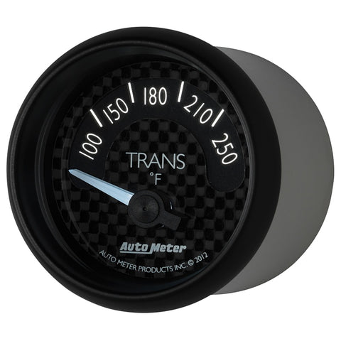 Autometer GT Series 52mm Short Sweep Electronic 100-250 Deg F Transmission Temperature - 8049
