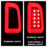 Spyder 08-16 Ford Super Duty F-250 V3 Light Bar LED Tail Lights - Red Clear (ALT-YD-FS07V3-LBLED-RC) - 5084736
