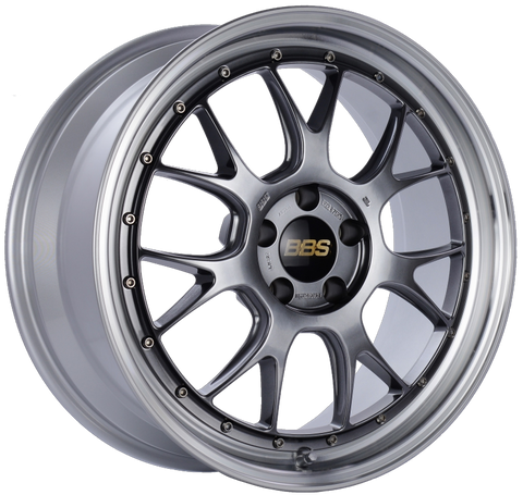 BBS LM-R 19x8.5 5x112 ET38 Diamond Black Center Diamond Cut Lip Wheel -82mm PFS/Clip Required - LM322DBPK