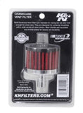 K&N Steel Base Crankcase Vent Filter .5in Vent OD x 2in OD x 1.5in Height - 62-1010