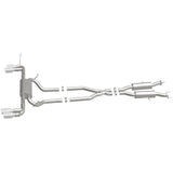MagnaFlow Cat Back, SS, 2.5in, Quad Split Polish 4in tip 14-15 Jeep Grand Cherokee 3.6L/5.7L V6/V8 - 19193