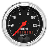 Autometer Traditional Chrome 3-3/8in 140 MPH In-Dash Full Sweep GPS Speedometer - 2480