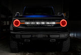 Oracle 21-22 Ford Bronco Headlight Halo Kit w/DRL Bar - Base Headlights -w/RF Controller - 1471-330