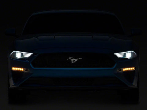 Raxiom 18-23 Ford Mustang GT EcoBoost LED Projector Headlights- Blk Housing (Clear Lens) - 407614