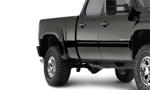 Bushwacker 17-18 Chevy Silverado 1500 Fleetside Pocket Style Flares 4pc 78.8/97.8in Bed - Graphite - 40957-84
