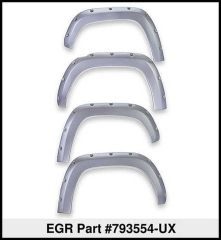 EGR 19-22 Ford Ranger Painted To Code Ingot Traditional Bolt-On Look Fender Flares Silver Set Of 4 - 793554-UX