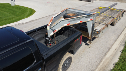 Gen-Y Spartan Torsion-Flex 5in Offset 4in RD Tube Gooseneck 2-5/16in Coupler Standard Height - GH-7042