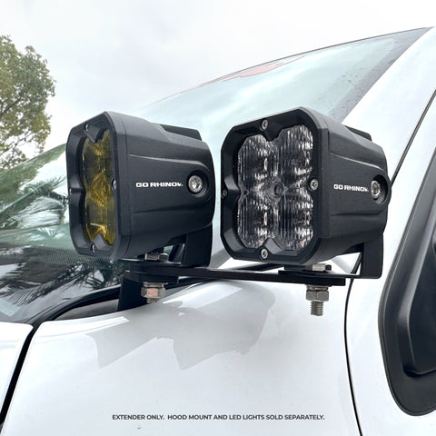 Go Rhino Universal XE Hood Hinge Cube Light Mount - 732400T