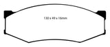 EBC 89-97 Nissan Pick-up 4 Cyl Greenstuff Front Brake Pads - DP6538