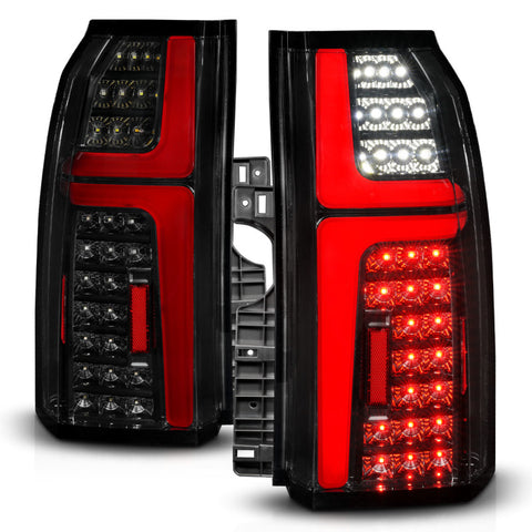 ANZO 15-20 Chevrolet Tahoe Sequential LED Tube Taillights Black - 311468