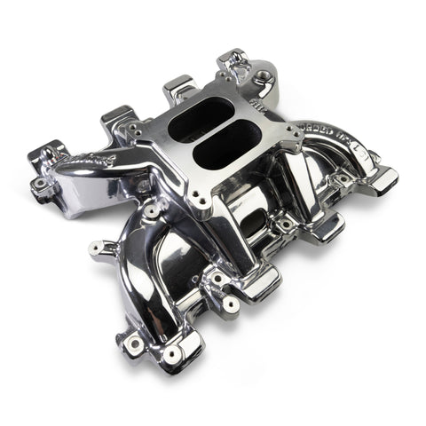 Edelbrock Chevy LS1 Performer RPM Intake Manifold Only - Chrome Plasma Finish - 71187-CP