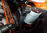 J&L 2011-2017 Ford Mustang GT Driver Side Oil Separator 3.0 - Clear Anodized - 3011D-C