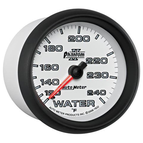 Autometer Phantom II 2-5/8in 120-240 Degree F Mechanical Water Gauge - 7832