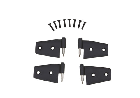 Rampage 2007-2018 Jeep Wrangler(JK) Door Hinges - Black - 87641
