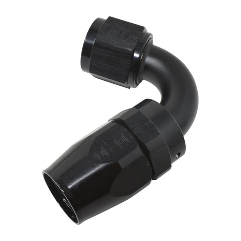 Russell Performance -8 AN Black 120 Degree Full Flow Swivel Hose End - 613415