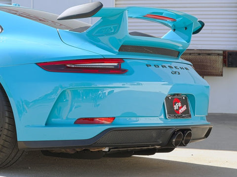 aFe 14-16 Porsche 911 GT3 991.1 H6 3.8L MACH Force-Xp 304 SS Cat-Back Exhaust System w/ Carbon Tips - 49-36450-C