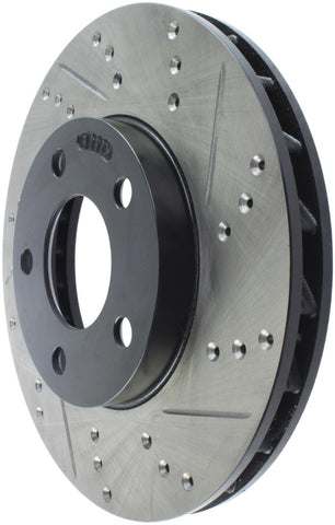 StopTech 94-04 Ford Mustang (exc Cobra & Bullitt) Front Left Slotted & Drilled Rotor - 127.61041L