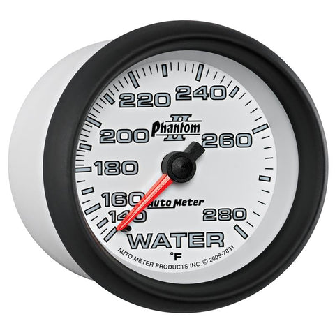 Autometer Phantom II 2-5/8in 140-280 Degree F Mechanical Water Gauge - 7831