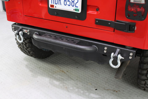 Fishbone Offroad 97-06 Jeep Wrangler TJ Rear Bumper W/Step Piranha Series - FB22072