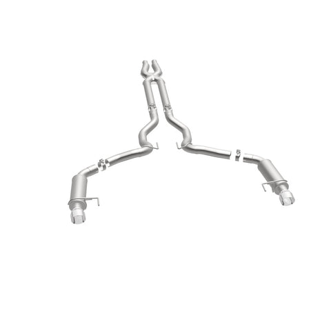 MagnaFlow Cat Back, SS, 3in, Competition, Dual Split Polished 4.5in Tips 2015 Ford Mustang GT V8 5.0 - 19101
