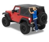 Bestop 07-18 Jeep Wrangler JK 2-Door Supertop (Black Diamond) - 54722-35
