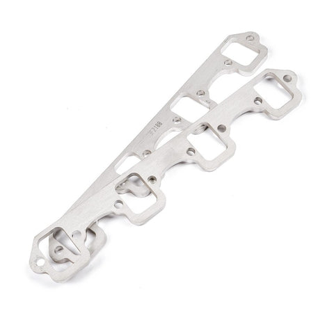 Stainless Works SBF Rectangular Shaped Port Header 304SS Exhaust Flanges 1-7/8in Primaries (2in BP) - HFSBF2188